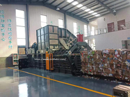 Unmanned operation full automatic waste paper waste carton plastic films wrapping machine