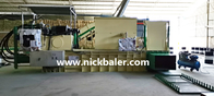 Baling press for wood shaving straw rice husk compactor in PLC control system