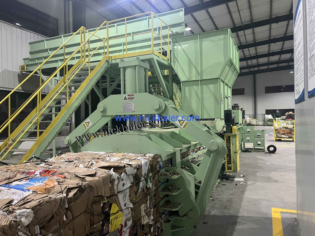 waste paper packaging machine waste Cardboard Paper Press Machine cardboard compactor baler machinery