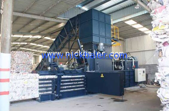 Baling Machine for scrap paper waste paper scrap carton press machine packing tool waste material baler