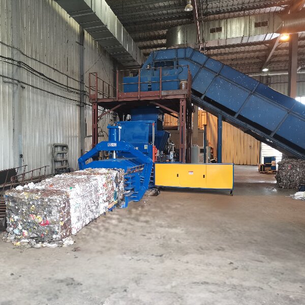 NKW160QT Auto-Tie Lifting-Door PET Bottle Baling Press