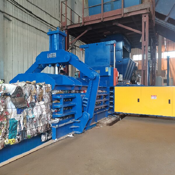 NKW125QT Fully-Auto Closed Door Cardboard Baler with Lifting Door