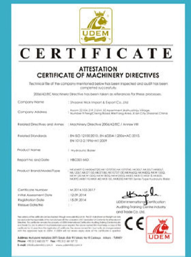 Certifications